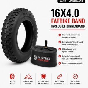 Fatbike Mini Banden Set binnenband & buitenband 16 x 4.0 – OUXI, QMWheel & Meer