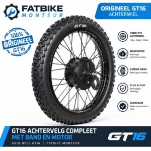 GT16 OUXI Fatbike Achterwiel Compleet met Band & Motor – Plug & Play