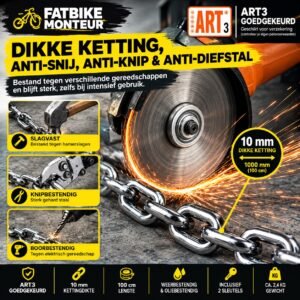 Kettingslot voor Fatbike – Extra Sterk & ART3 Goedgekeurd