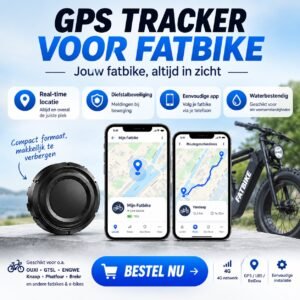 GPS Tracker Fatbike | Real-Time Diefstalbeveiliging | Smart Tag Fatbike