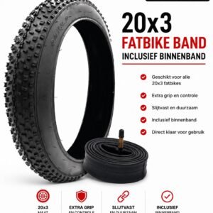 20×3 Fatbike Band + Binnenband Combideal | De Fatbike Monteur