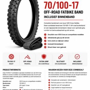 V20 Cross Buitenband + Binnenband Combideal 70/100-17 | V8 PRO