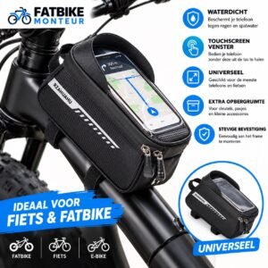 Telefoonhouder Fatbike Frametas – Waterdicht | Universeel | Kwaliteit