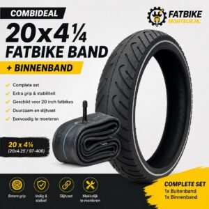 20 x 4¼ Fatbike Buitenband + Binnenband – Combideal