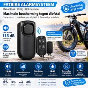 Fatbike Alarmsysteem  | 113 dB Anti-Diefstal Alarm | Afstandbediening