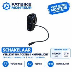 OUXI GT2000 | GT 16 Schakelaar – Verlichting, Toeter & Knipperlicht Origineel