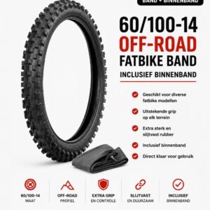 OUXI GT16 | 60/100-14 Fatbike Band + Binnenband  | Combideal