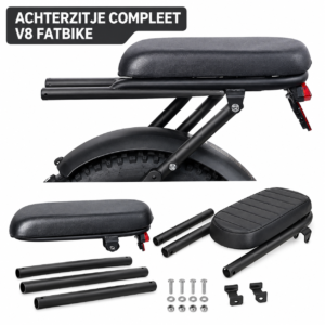 V8 Achterzitje Fatbike – Complete Set Origineel