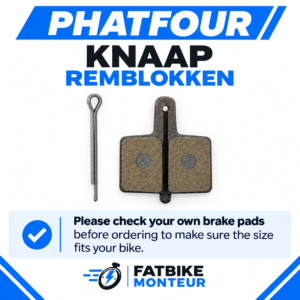 Knaap en Phatfour Fatbike Remblokken | Universeel | Nieuw