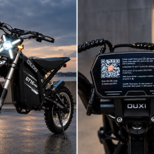 OUXI GT16 Pro Fatbike 2027 | GPS en APP | 20 inch | Skinnybike Zwart
