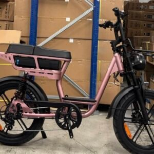 V20 Comfort Lage Instap Fatbike – Zwart & Roze | 2026 model
